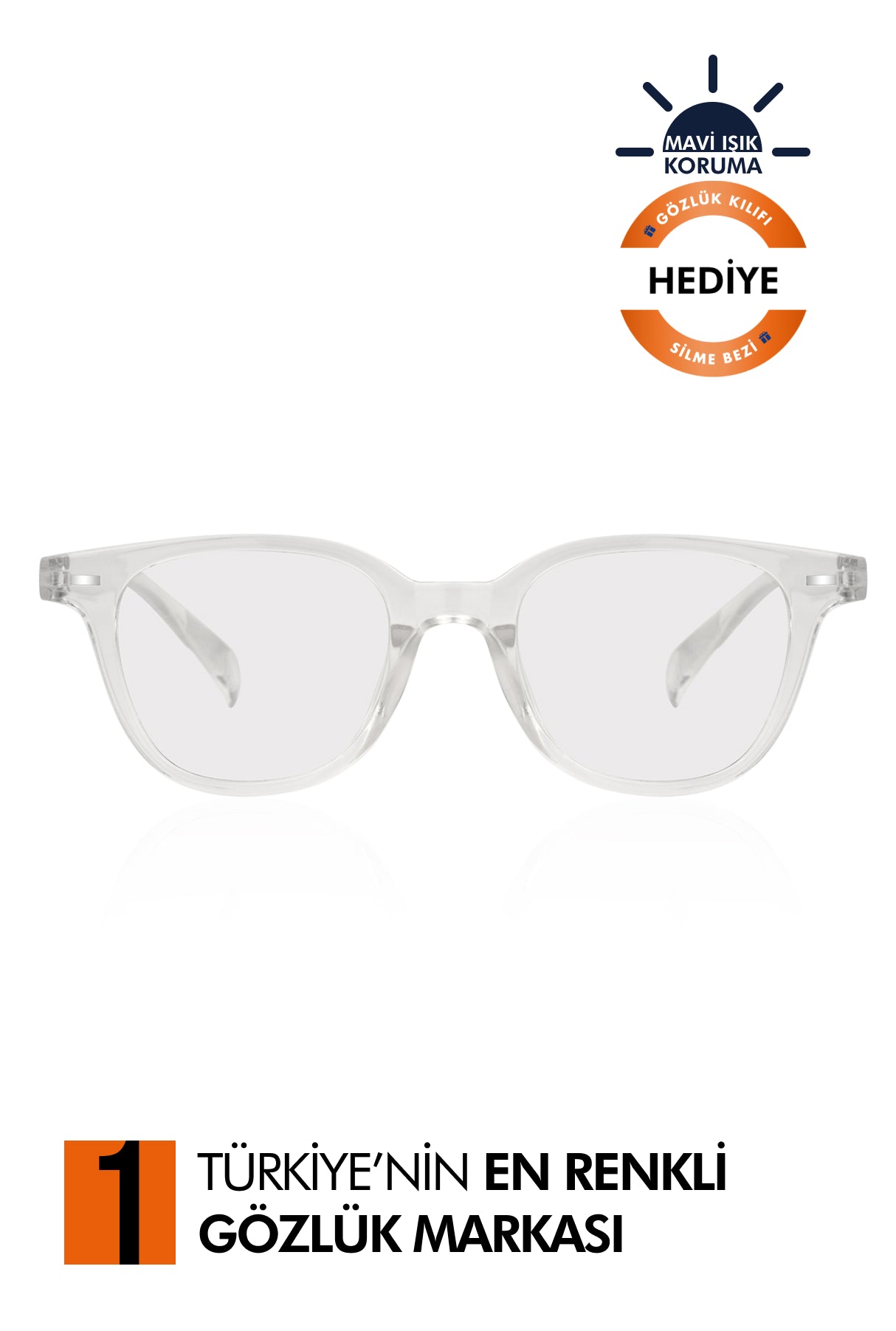 Amalfi Unisex Mavi Işık Korumalı Gözlük