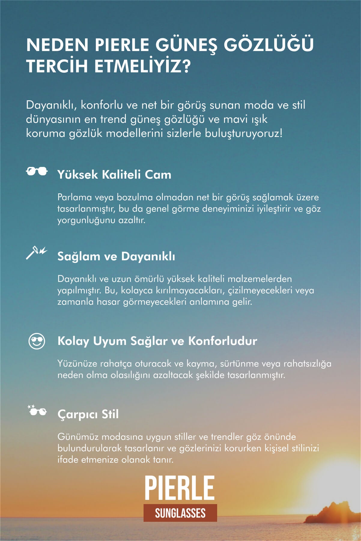 Agropoli Unisex Güneş Gözlüğü