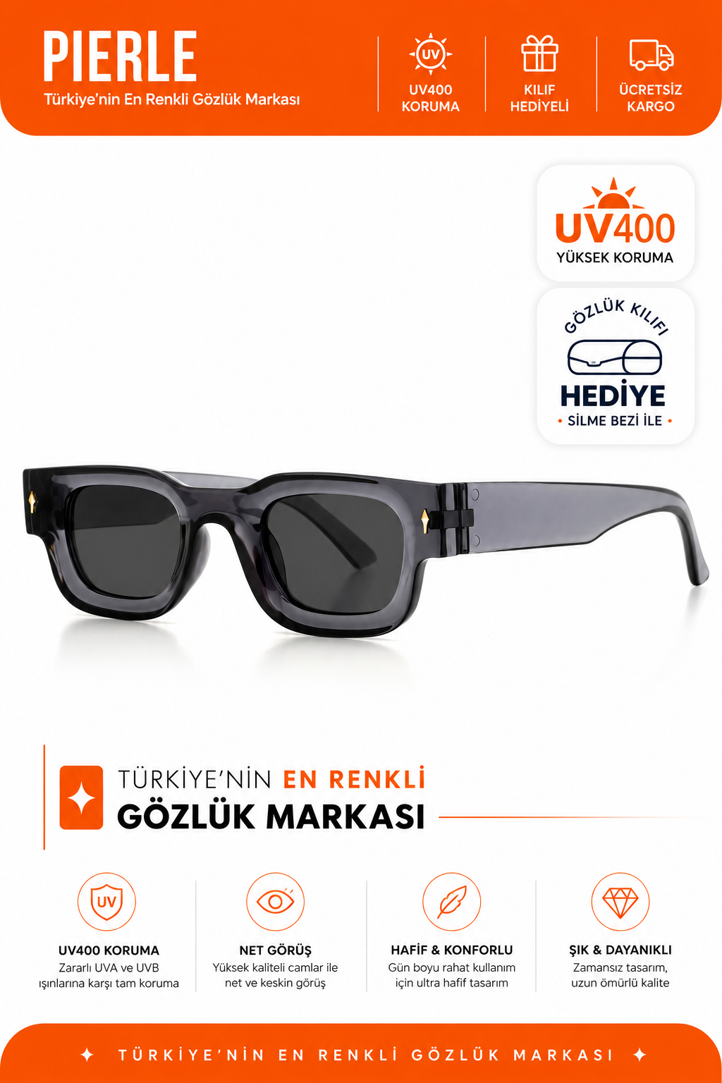 Agropoli Unisex Güneş Gözlüğü