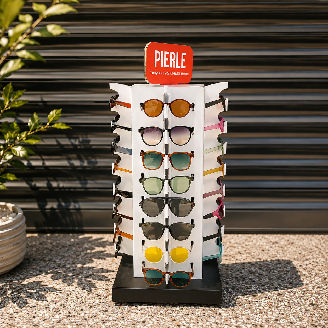PIERLE 32 Adet UV400 Güneş Gözlüğü Satışa Hazır Stand Paketi